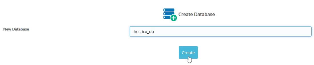 Denumirea bazei de date