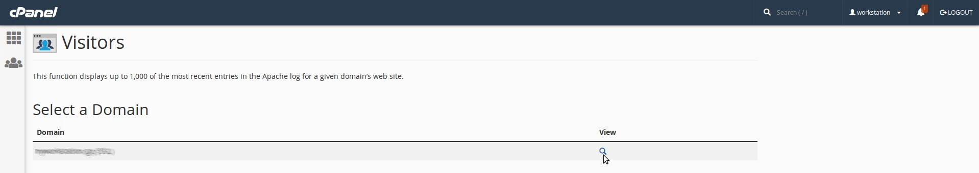 Sprawdź odwiedzających na domenie cPanel