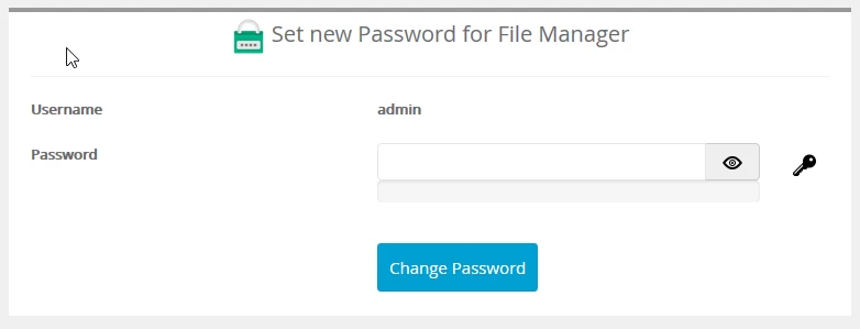 New password file manager