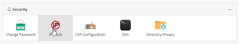 Panel Webuzo Blokada IP