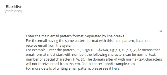 Blacklist SMTP Magento