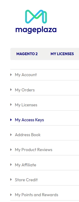 Mageplaza account